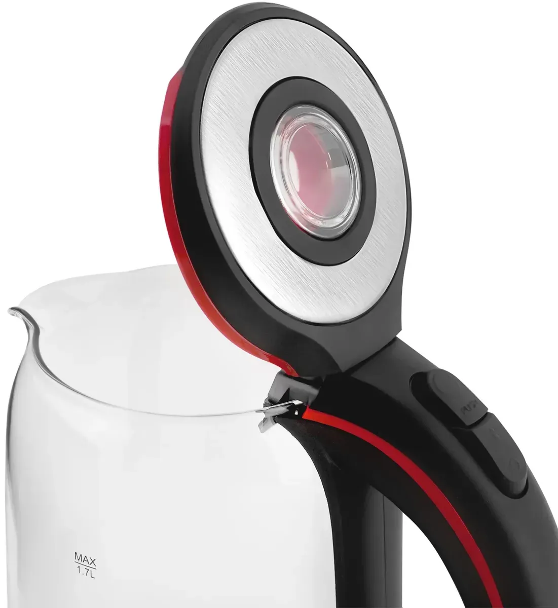 Чайник электрический Vitek VT-7009 1.7л. 2200Вт прозрачный корпус: стекло