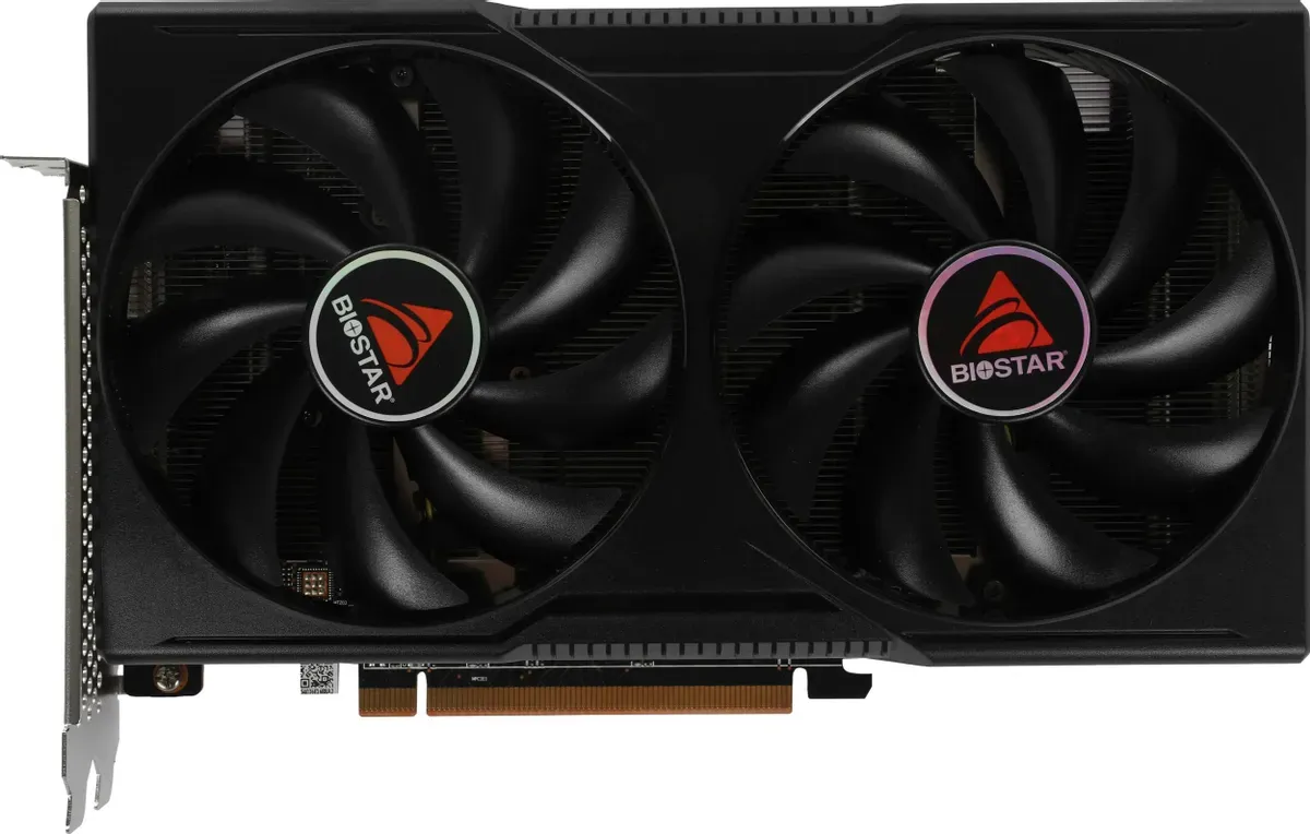 Видеокарта Biostar AMD Radeon RX 7600 VA76S6RM81 RX7600 OC 8ГБ GDDR6, OC, Ret