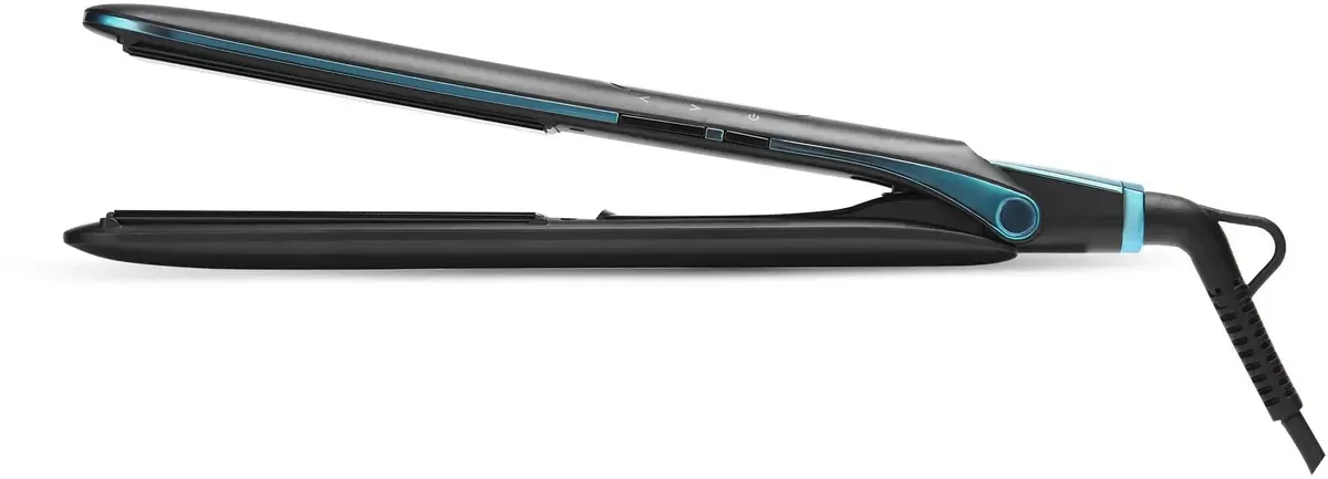 Выпрямитель Vitek VT-1335 58Вт черный/бирюзовый, макс.темп.:230С покрытие:керамико-турмалиновое