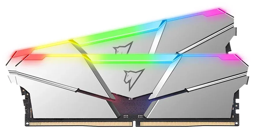 Оперативная память Netac Shadow RGB C40 Silver 32GB (16GB x 2) DDR5-4800