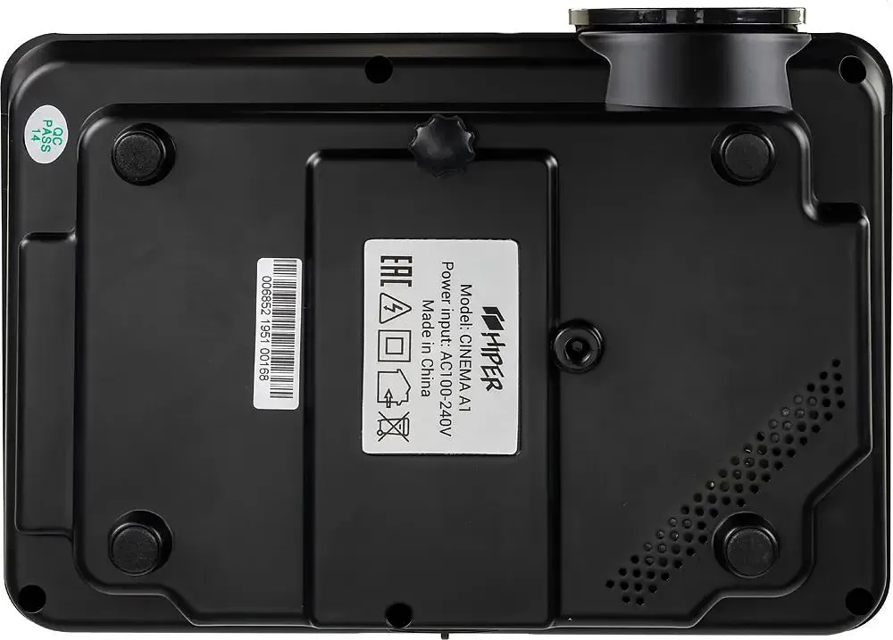 Проектор HIPER Cinema A1 Black 800x480, 1000:1, 1500 лм, LCD, 0.9 кг