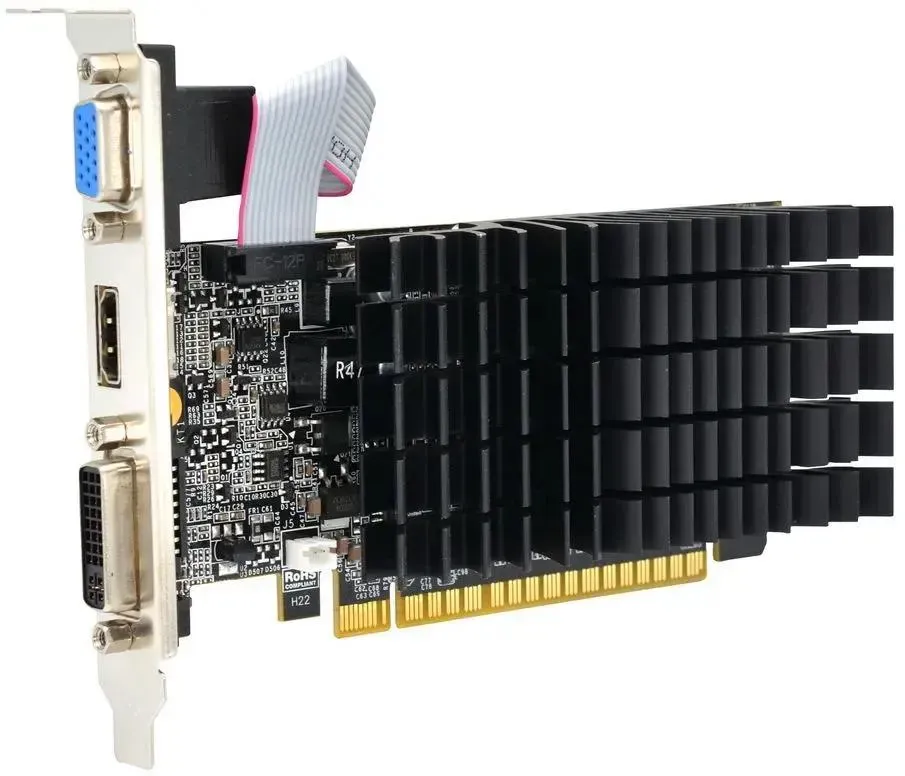 Видеокарта GT710 2G DDR3 64BIT, LP Single Fan , RTL (AF710-2048D3L5-V3)