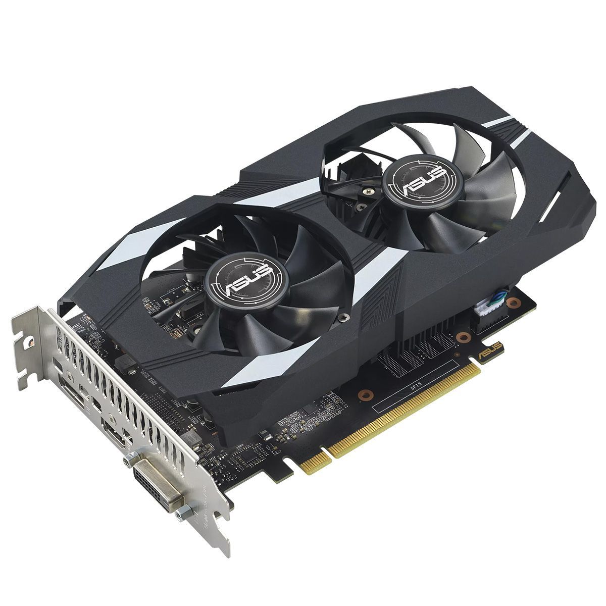 Видеокарта ASUS DUAL-GTX1650-O4GD6-P-EVO//GTX1650 DVI HDMI DP 4G D6; 90YV0EZD-M0NA00