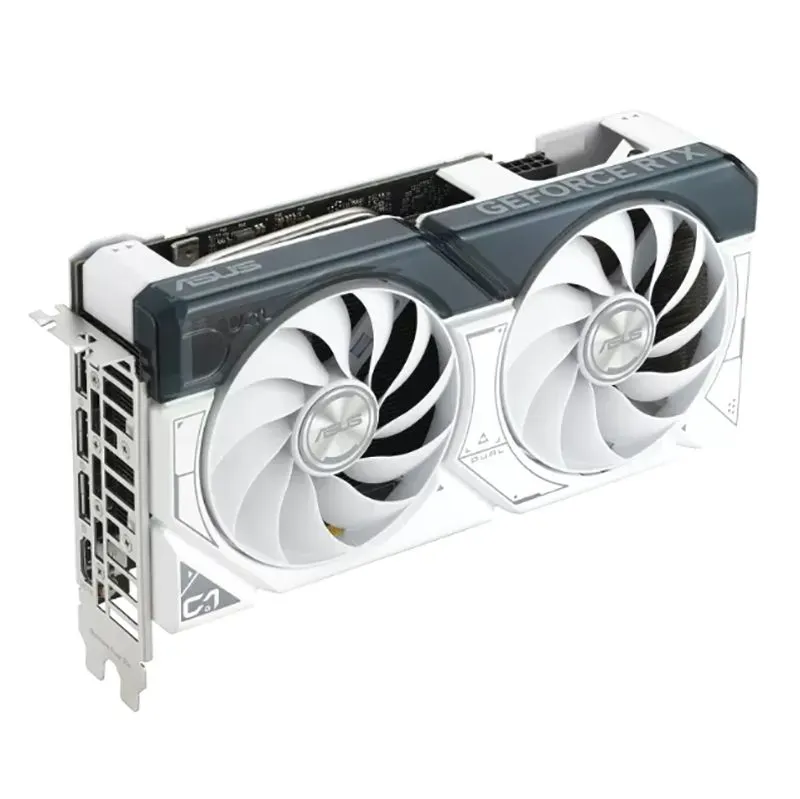 Видеокарта ASUS GeForce RTX 4060 Ti 8192Mb, Dual White OC 8G (Dual-RTX4060TI-O8G-White) 1xHDMI, 3xDP