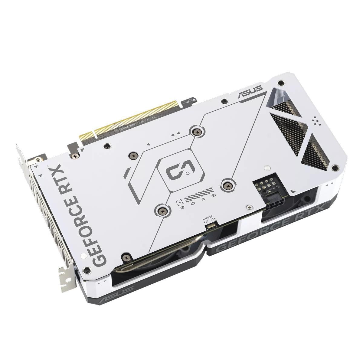 Видеокарта Asus DUAL-RTX4060-O8G-WHITE NVIDIA GeForce RTX 4060 8192Mb PCI-E 4.0 128 GDDR6 2505/17000 HDMIx1 DPx3 HDCP Ret