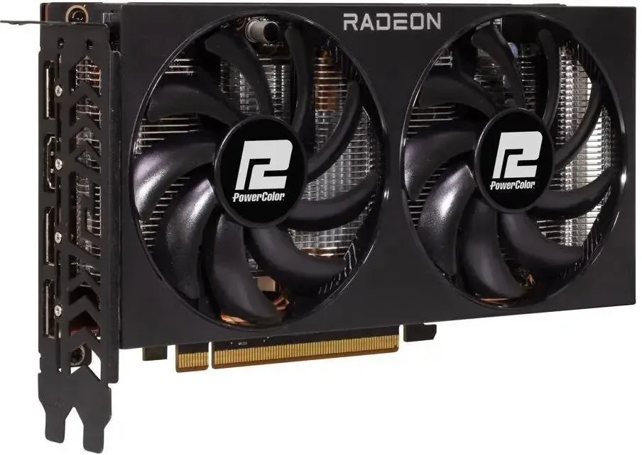 Видеокарта PowerColor PCI-E 4.0 RX 7600 8G-F AMD Radeon RX 7600 8Gb 128bit GDDR6 2250/18000 HDMIx1 D