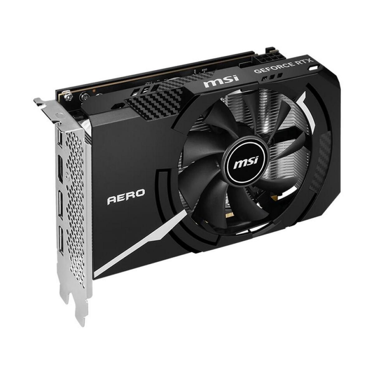 Видеокарта MSI PCI-E 4.0 RTX 4060 AERO ITX 8G OC NVIDIA GeForce RTX 4060 8Gb 128bit GDDR6 2490/17000 HDMIx1 DPx3 HDCP Ret