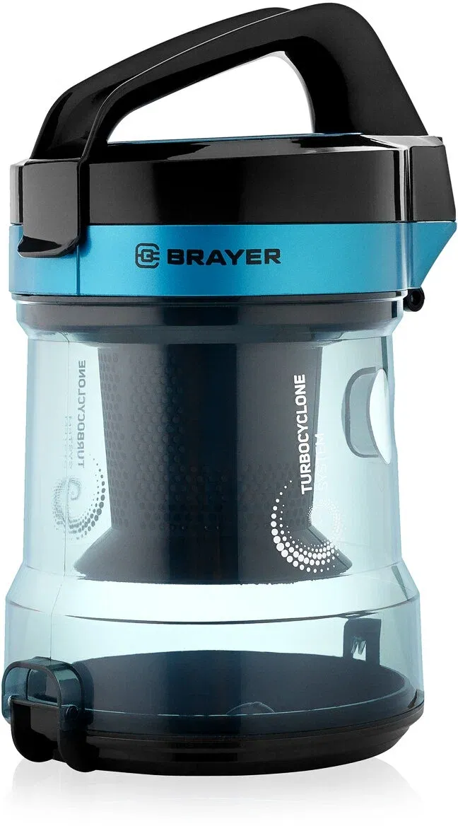 Пылесос BRAYER BR4200, черный/зеленый