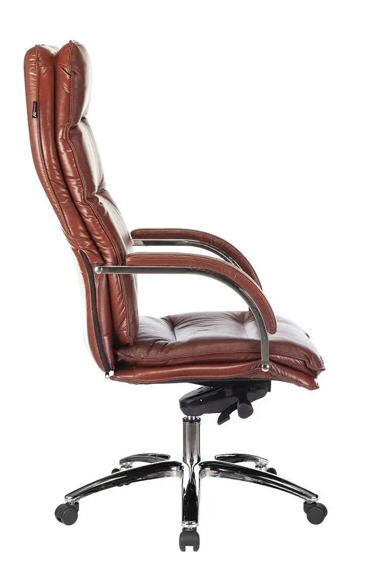 Кресло руководителя Бюрократ T-9927SL светло-коричневый Leather Eichel кожа крестов. металл хром