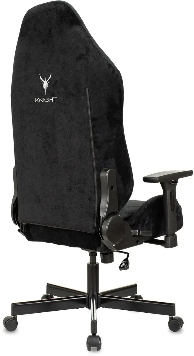 Кресло игровое Knight N1 Fabric черный Light-20 с подголов. крестов. металл