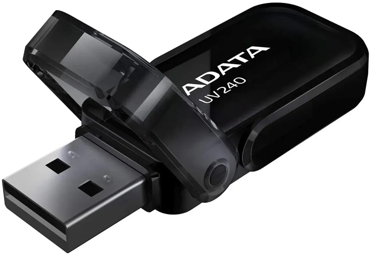 Флеш Диск 32GB ADATA UV240, USB 2.0, Черный