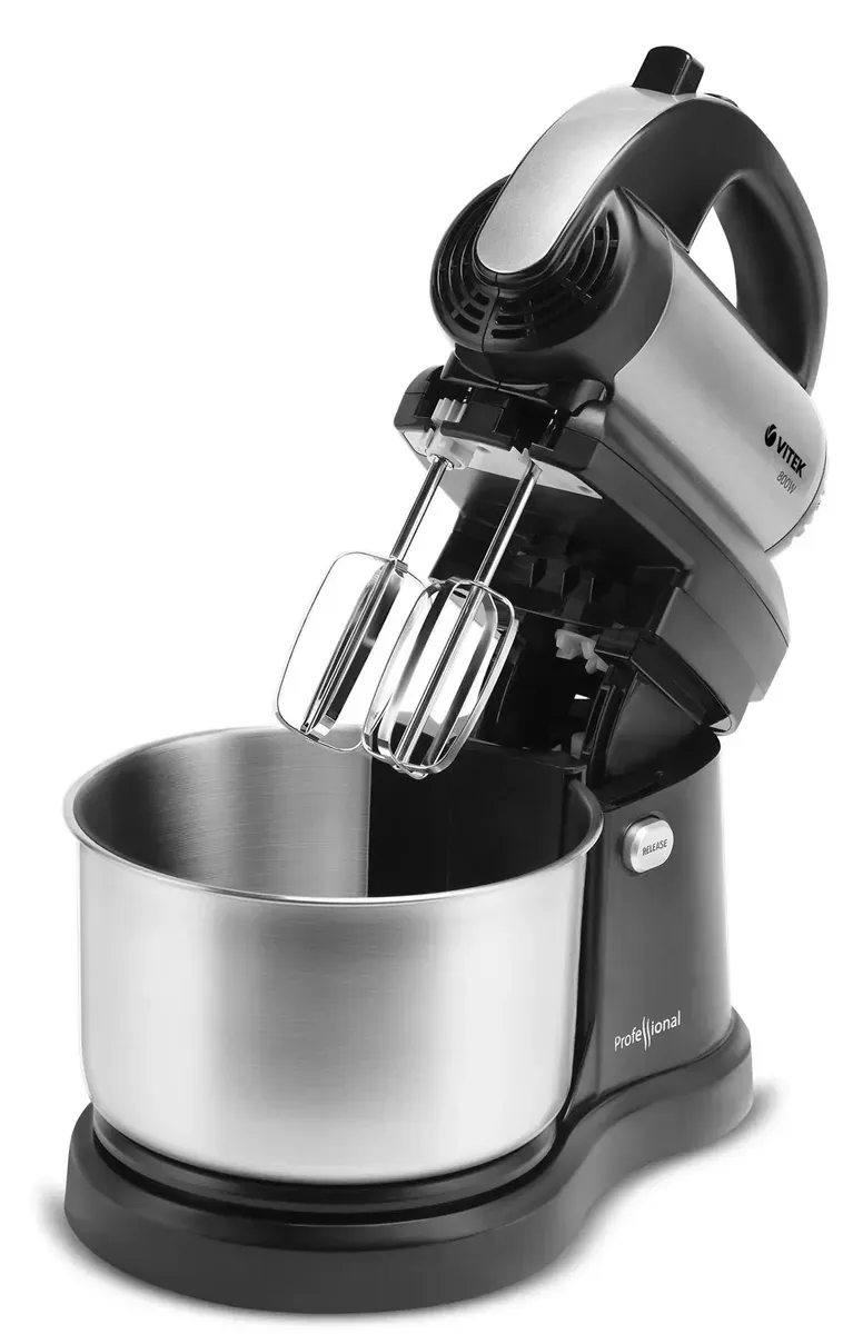 Миксер стационарный Vitek VT-1418 800Вт стальной/черный