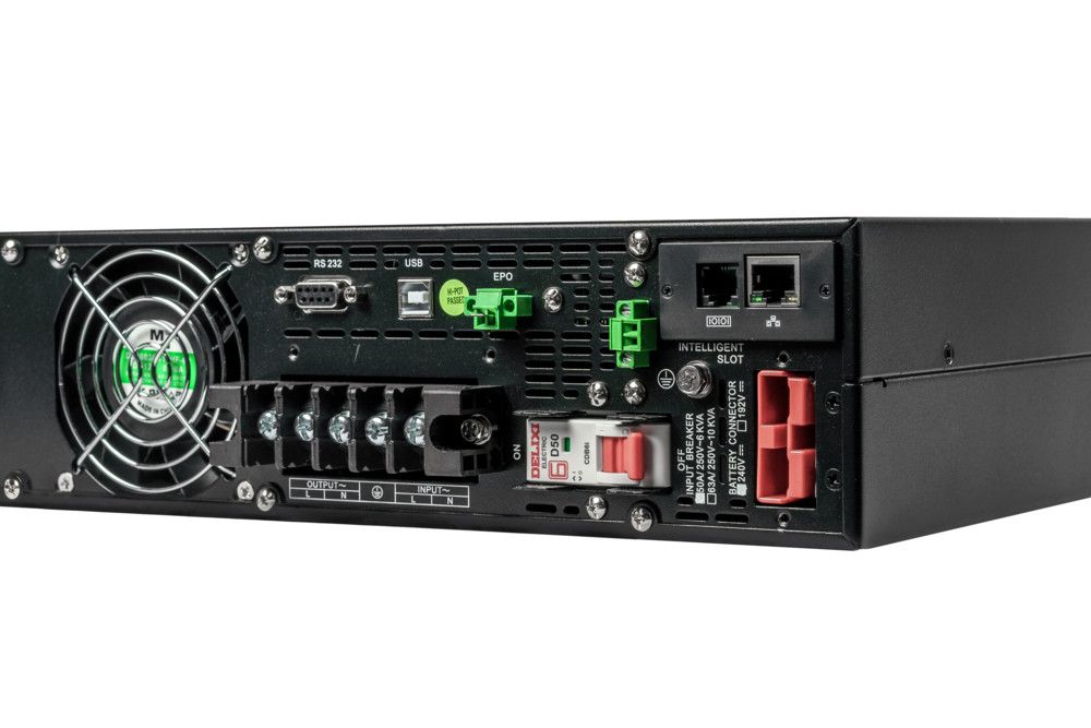 ИБП Systeme Electric Smart-Save Online SRT 5000 ВА, конвертируемый форм-фактор 5U, 230 В, 1:1, клеммный вход/выход, SmartSlot, LCD, USB HID, SNMP карта, параллельное резервирование, версия с возможностью увеличения времени автономии, 2 кор.
