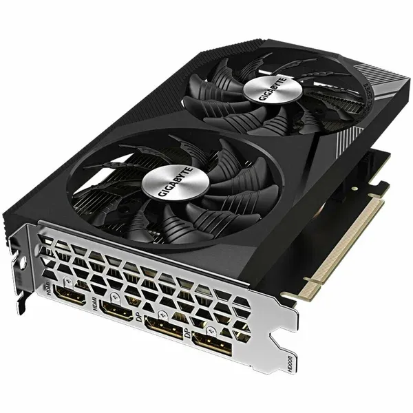 Видеокарта Gigabyte PCI-E 4.0 GV-N3050WF2OCV2-8GD NVIDIA GeForce RTX 3050 8192Mb 128 GDDR6 1792/14000 DVIx1 HDMIx1 DPx1 HDCP Ret