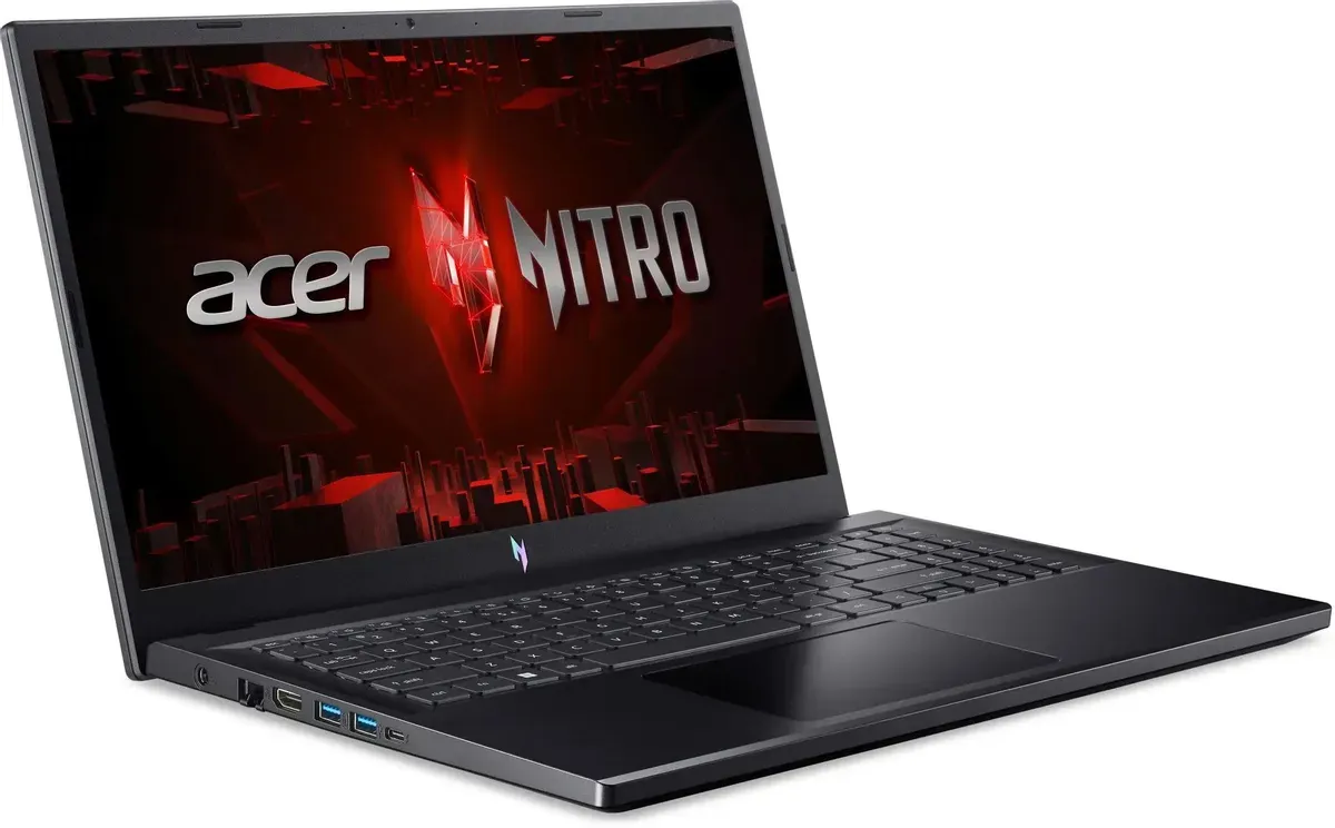 Ноутбук 15.6" IPS ACER Nitro V 15 ANV15-51-593U black (Core i5 13420H/16Gb/512Gb SSD/4050 6Gb/noOS)