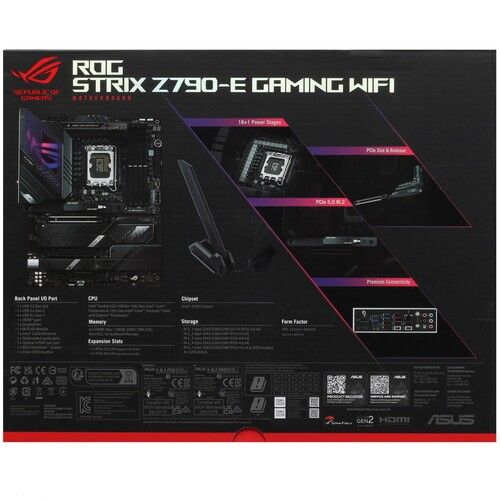 Материнская плата ASUS ROG STRIX Z790-E GAMING WIFI /LGA1700,Z790,USB3.2 GEN 2,MB