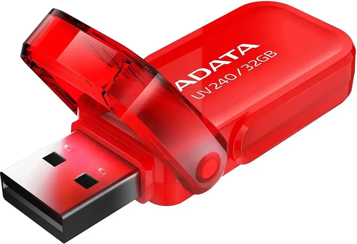 Флеш диск 32GB ADATA UV240, USB 2.0, Красный