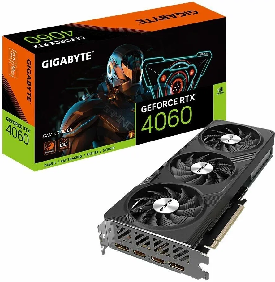 Видеокарта GIGABYTE RTX4060Ti GAMING OC 8GB RTX4060Ti, HDMI*2, DP*2, 8G,D6
