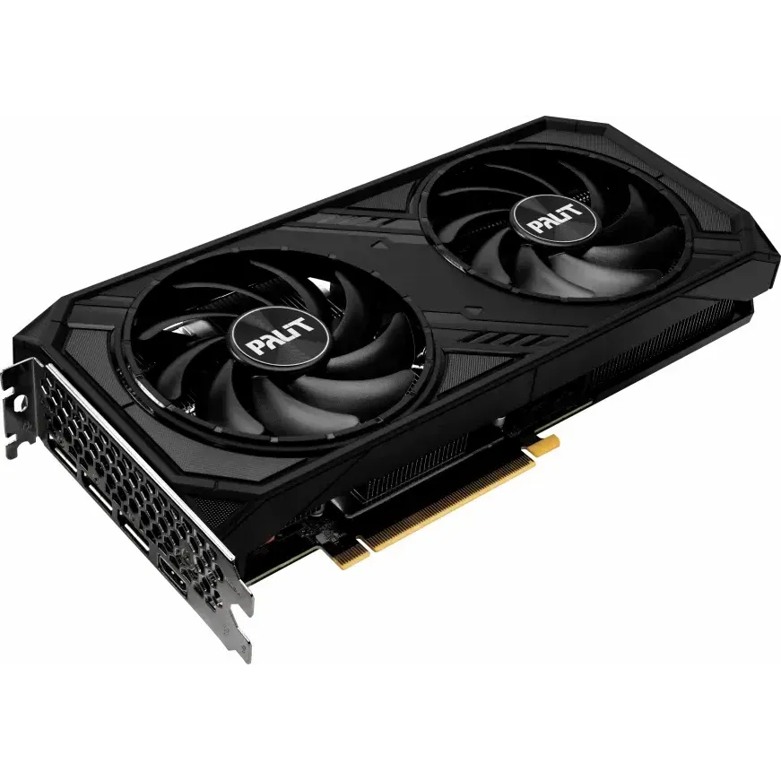 Видеокарта Palit PCI-E nVidia GeForce RTX 4070 DUAL 12Gb (192bit, GDDR6, HDMIx1, DPx3)(NE64070019K9-1048D)
