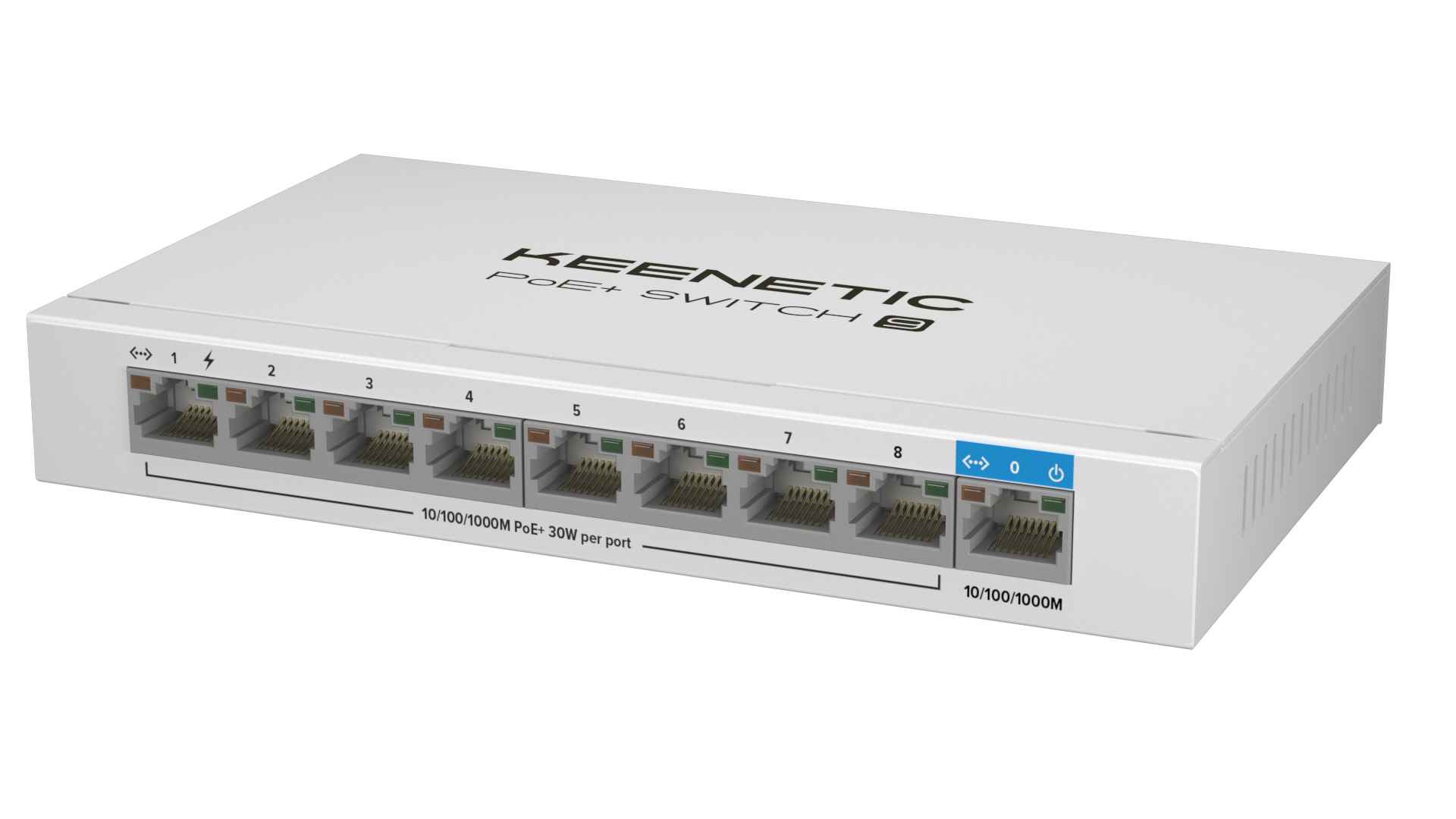 Коммутатор Keenetic KN-4710 (L2) 9x1Гбит/с 8PoE+ 120W неуправляемый