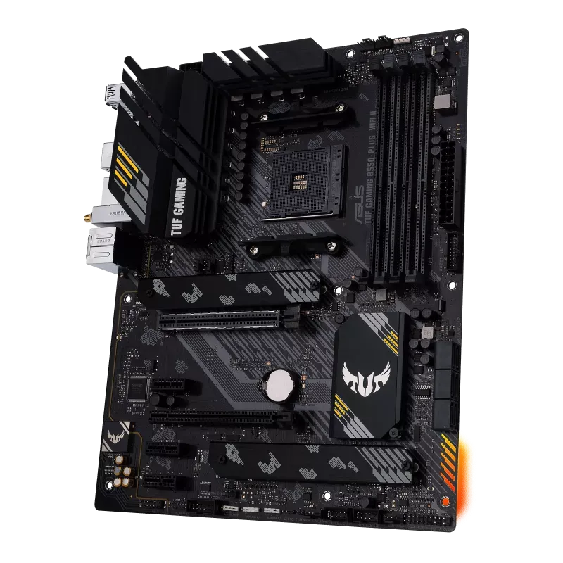 Материнская плата Asus TUF GAMING B550-PLUS WIFI II Soc-AM4 AMD B550 4xDDR4 ATX,2.5Gg RAID+HDMI+DP