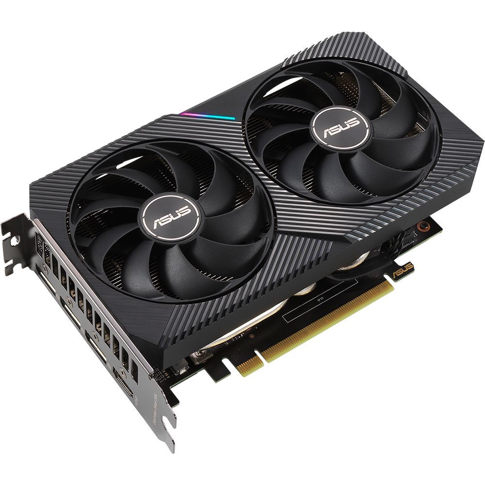 Видеокарта Asus PCI-E 4.0 DUAL-RTX3060-O12G-V2 LHR NVIDIA GeForce RTX 3060 12288Mb 192 GDDR6 Ret