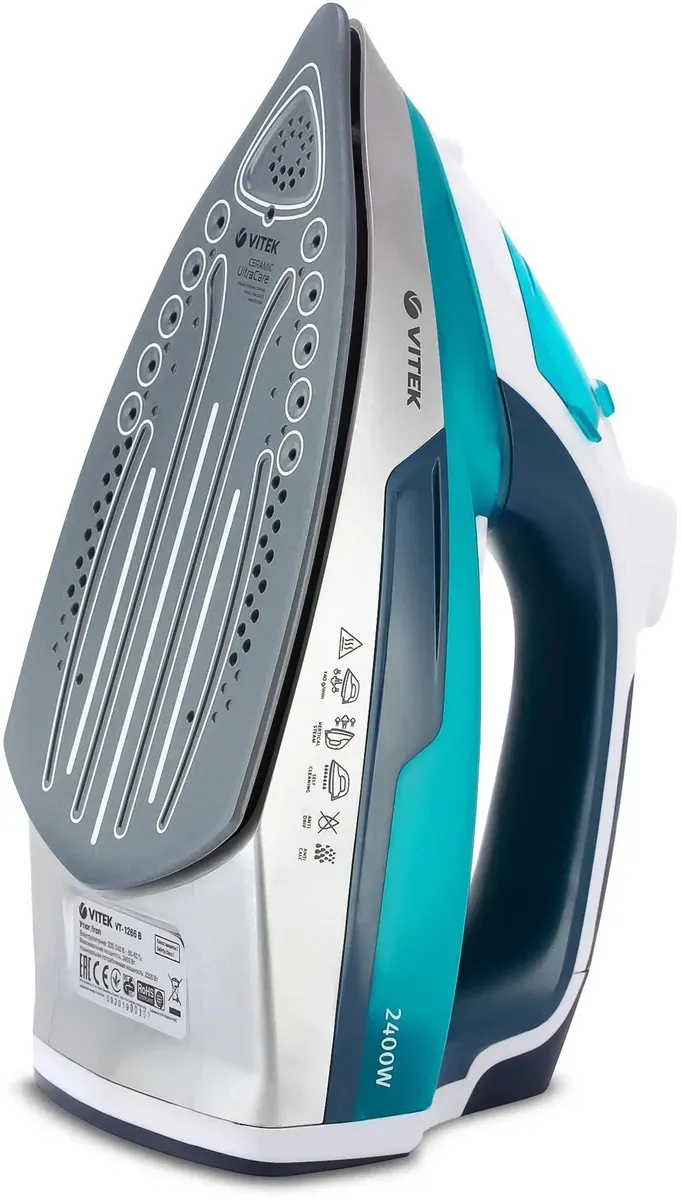 Утюг VITEK VT-1266 B, голубой/синий/белый