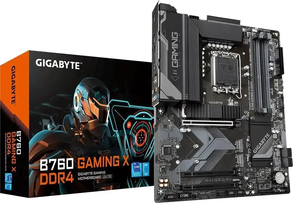 Материнская плата Gigabyte B760 GAMING X DDR4 Soc-1700 Intel B760 4xDDR4 ATX AC`97 8ch(7.1) 2.5Gg RA