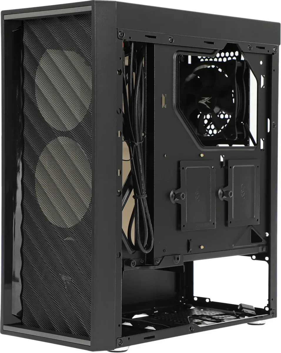 Корпус ZALMAN T7, ATX, BLACK, WINDOW, 2xCOMBO (3.5" or 2.5"), 4x2.5", 2xUSB2.0, 1xUSB3.0, FRONT 1x120mm, REAR 1x120mm