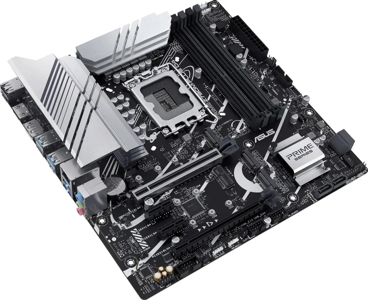 Материнская плата Asus PRIME Z790M-PLUS D4 Soc-1700 Intel Z790 4xDDR4 mATX AC`97 8ch(7.1) GbLAN RAID