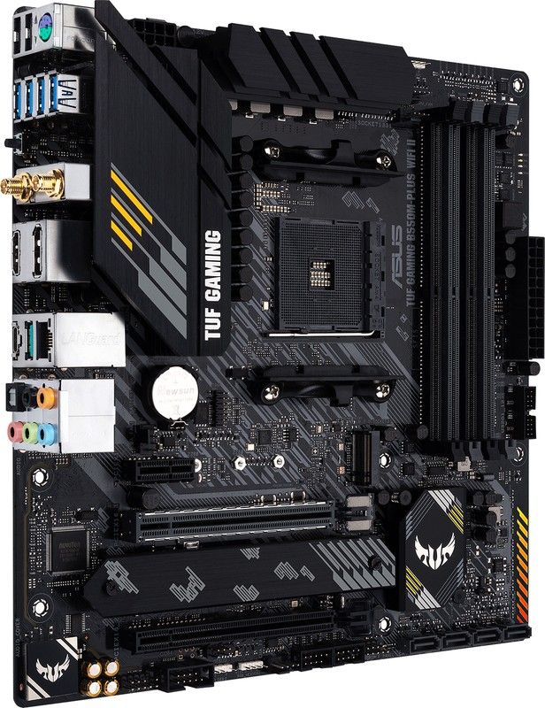 Материнская плата ASUS TUF GAMING B550M-PLUS WIFI II, Socket AM4, B550, 4*DDR4, HDMI+DP, CrossFireX,