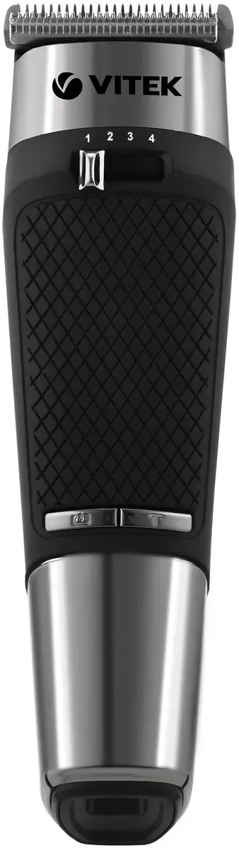 Машинка для стрижки Vitek VT-1364 черный/серебристый, 5Вт (насадок в компл:4шт)
