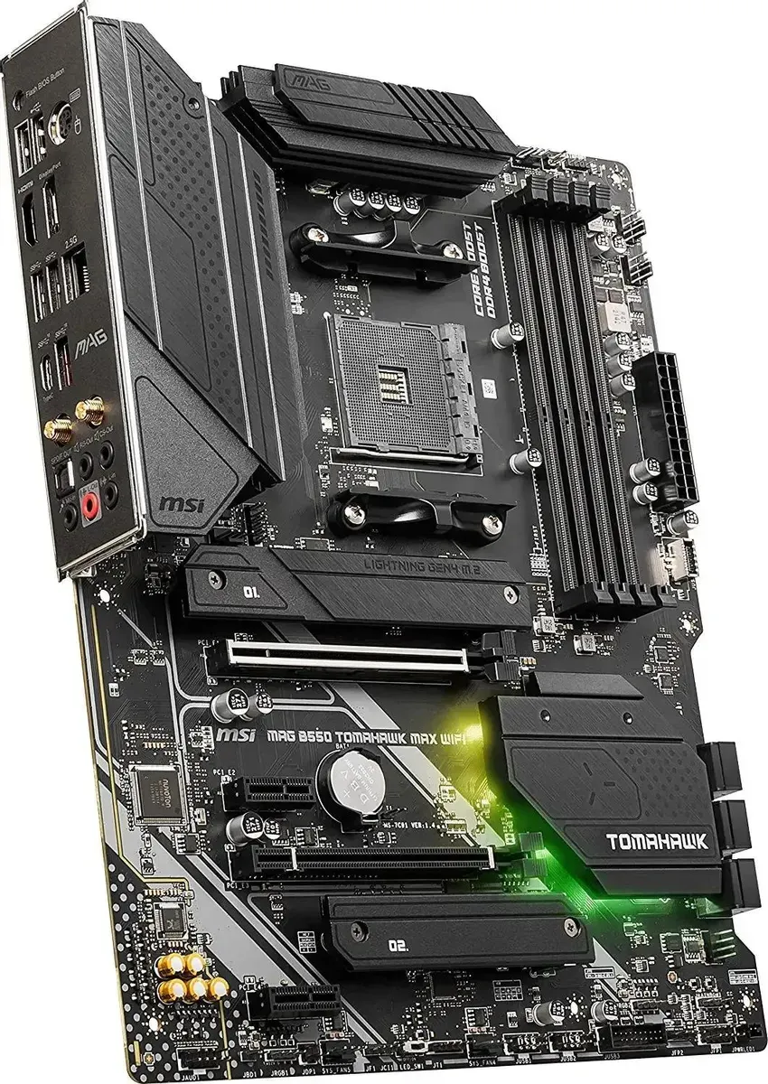 Материнская плата MSI MAG B550 TOMAHAWK MAX WIFI Soc-AM4 AMD B550 4xDDR4 ATX AC`97 8ch(7.1)
