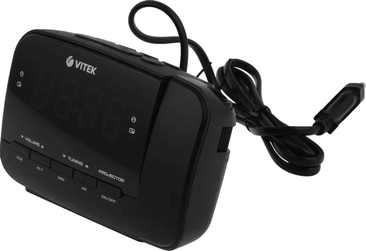 Радиочасы Vitek VT-6611, черный