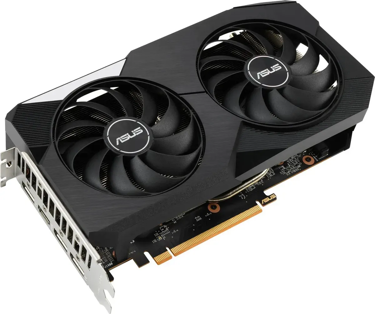 Видеокарта Asus PCI-E 4.0 DUAL-RX6650XT-O8G AMD Radeon RX 6650XT128 GDDR6 2447/17500 HDMIx1 Ret