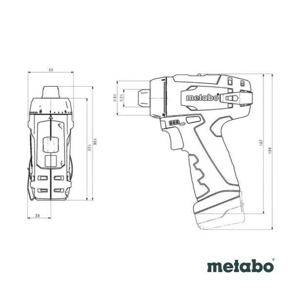 Metabo PowerMaxx BS Акк.др-шпв.12В 2х2.0,LC40,патр.,кейс