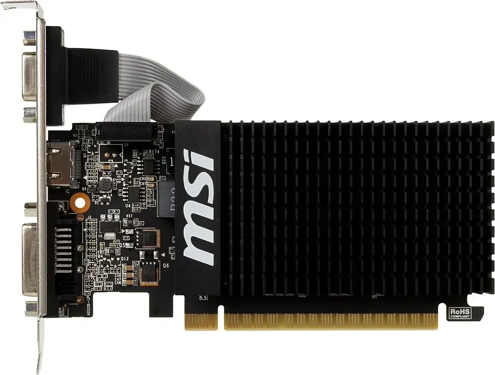 Видеокарта MSI GT710 2G D3H LP 2GB GDDR3 64bit VGA DVI HDMI RTL