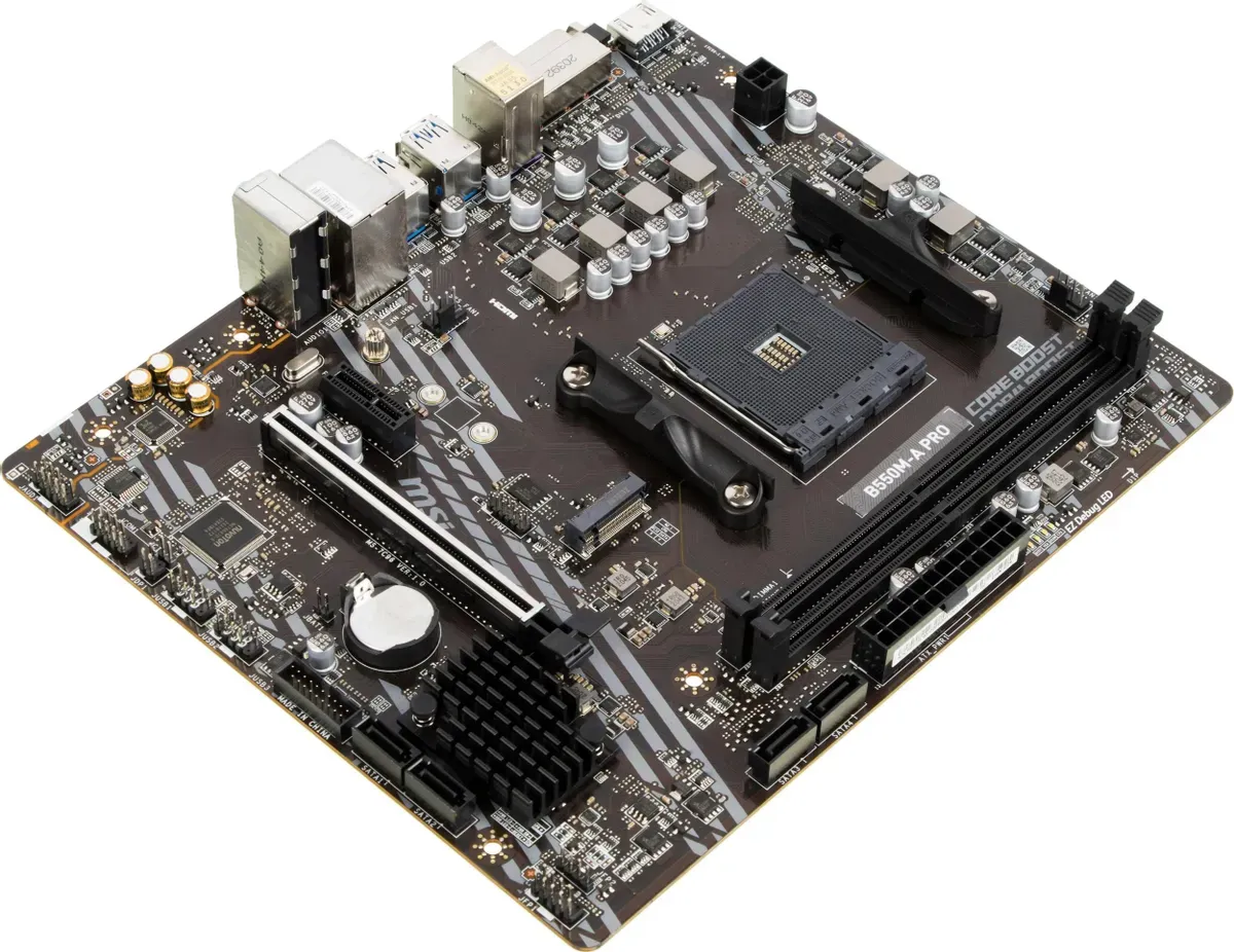 Материнская плата AMD B550 SAM4 MATX B550M-A PRO MSI