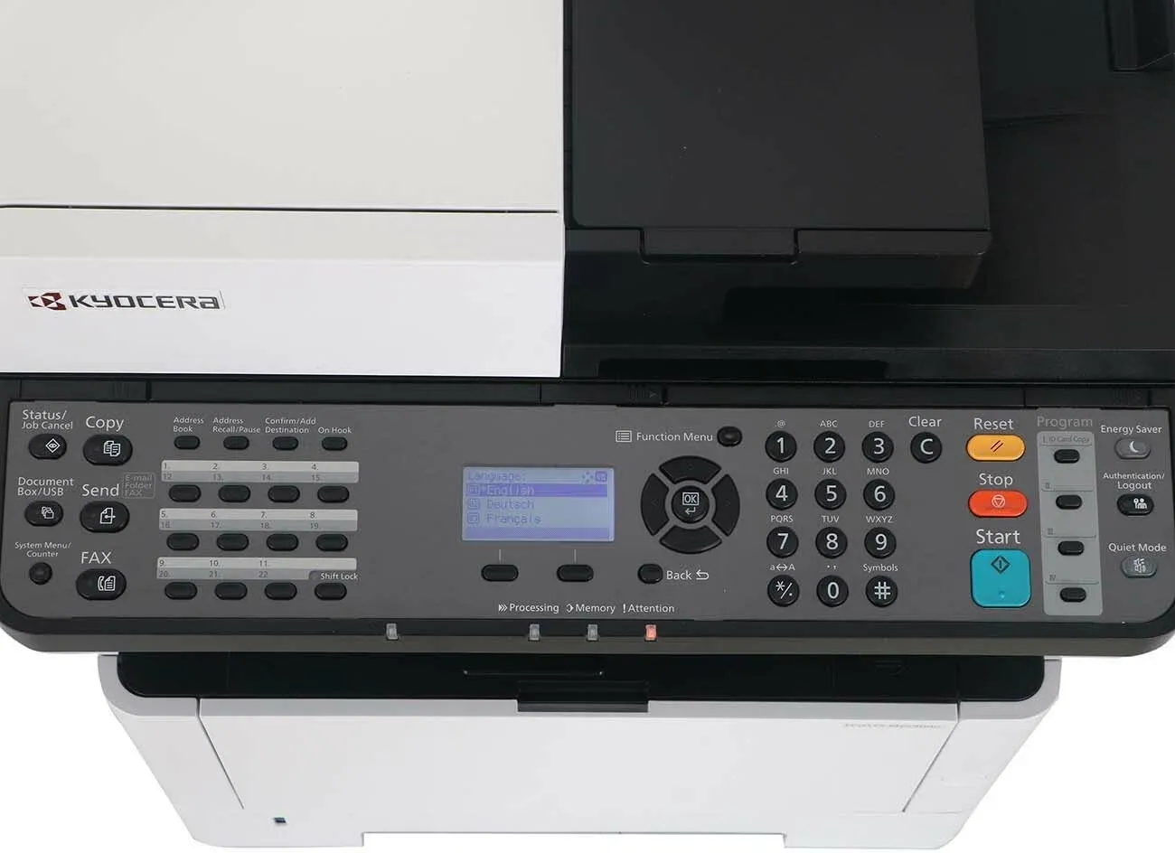 МФУ Kyocera ECOSYS M2540dn [Принтер/Копир/Сканер/Факс: A4 1200x1200dpi 40ppm 512(1536)Mb Duplex LAN USB2.0]