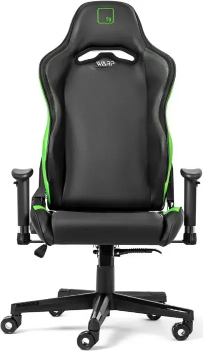 Кресло игровое WARP Sg черный/салатовый (SG-BGN)