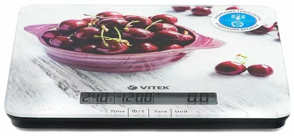 Весы кухонные VITEK VT-8002, до 10 кг черешня