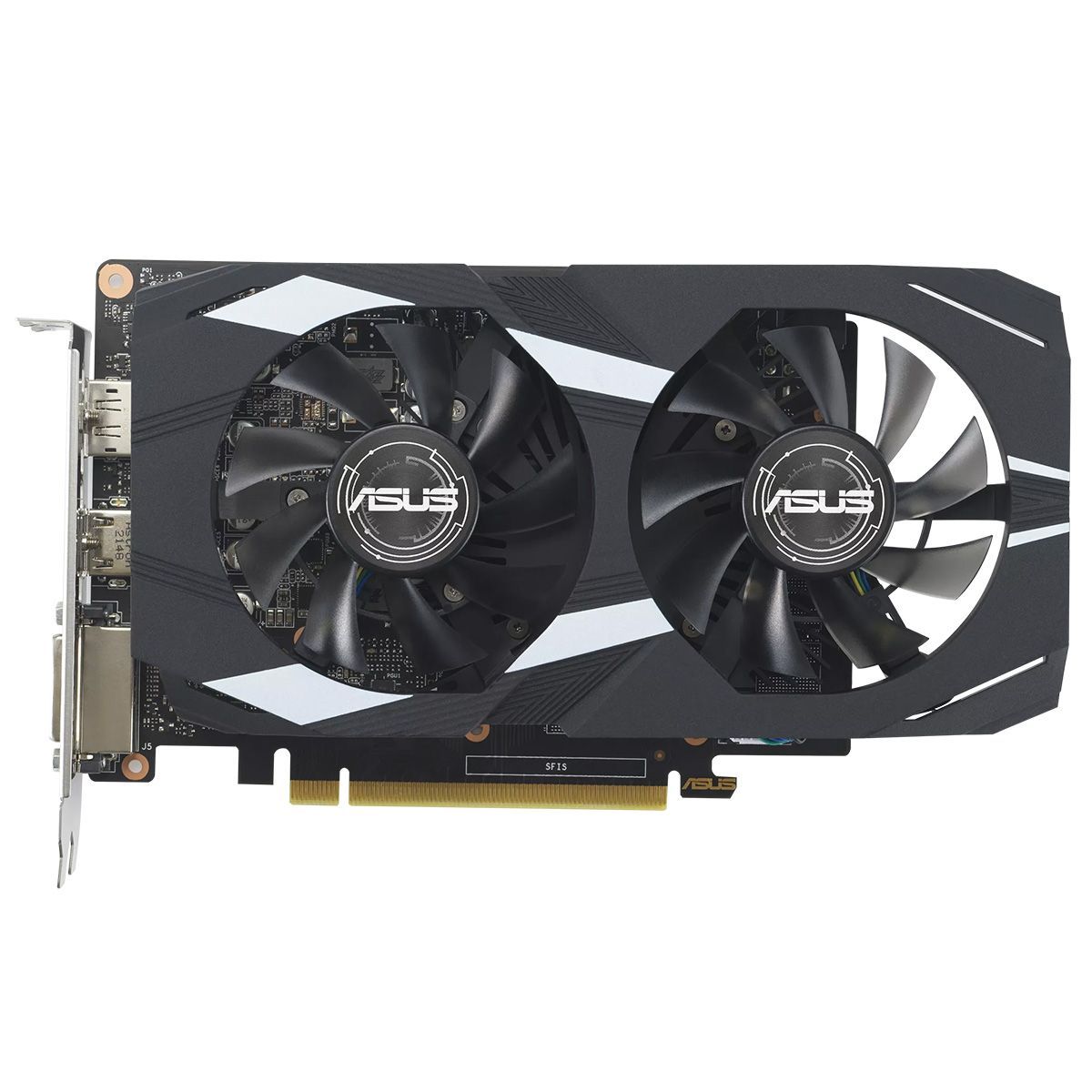 Видеокарта ASUS DUAL-GTX1650-O4GD6-P-EVO//GTX1650 DVI HDMI DP 4G D6; 90YV0EZD-M0NA00
