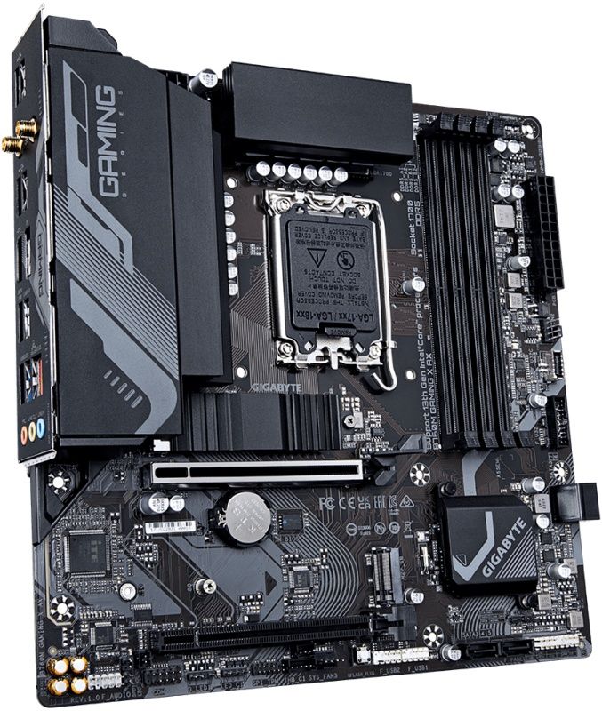 Материнская плата Gigabyte B760 GAMING X AX Soc-1700 Intel B760 4xDDR5 ATX AC`97 8ch(7.1) 2.5Gg RAID