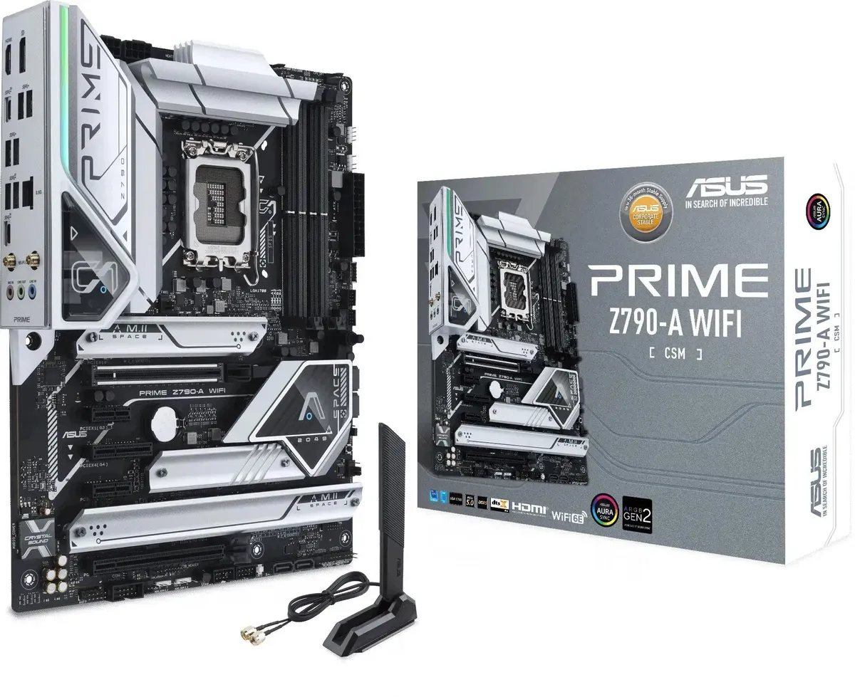 Материнская плата Asus PRIME Z790-A WIFI Soc-1700 Intel Z790 4xDDR5 ATX AC`97 8ch(7.1) 2.5Gg RAID