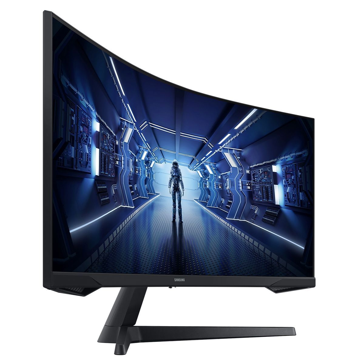 34"Монитор Samsung C34G55TWWI Odyssey G5, 3440x1440, 165 Гц, *VA,, черный