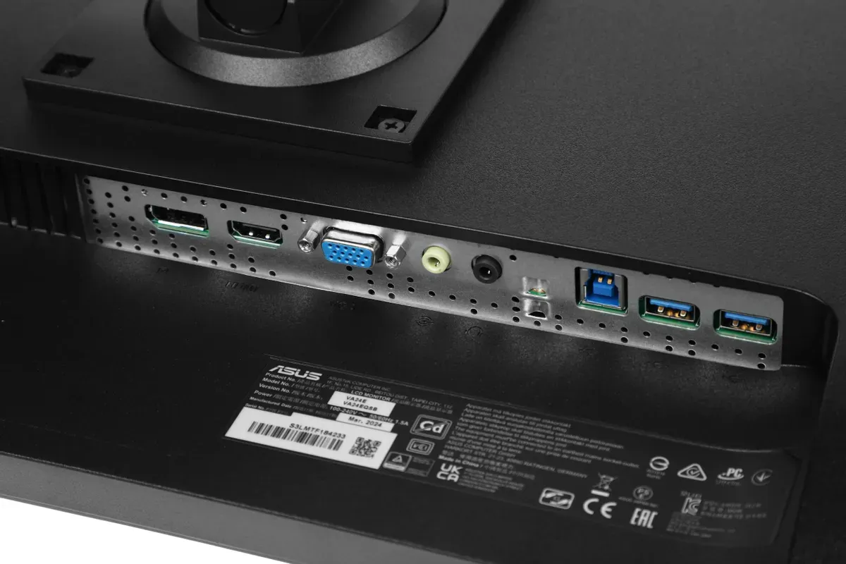Монитор Asus 23.8" VA24EQSB черный IPS LED 16:9 HDMI M/M матовая HAS Piv 300cd 178гр/178гр 1920x1080 75Hz VGA DP FHD USB 5.2кг