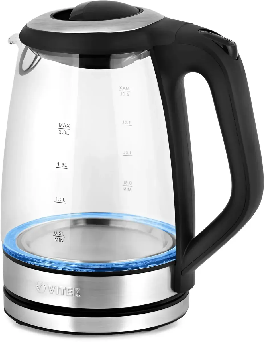 Чайник электрический Vitek VT-8800 2л. 2200Вт разноцветный корпус: стекло