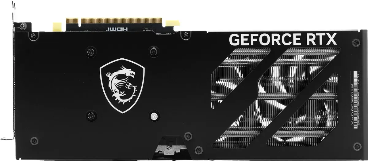 Видеокарта MSI PCI-E 4.0 RTX 4060 Ti GAMING SLIM 16G NVIDIA GeForce RTX 4060TI 16Gb 128bit GDDR6 2535/18000 HDMIx1 DPx3 HDCP Ret