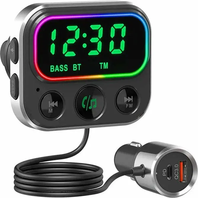 Автомобильный FM-модулятор Navitel BHF06 Pro черный MicroSD BT USB