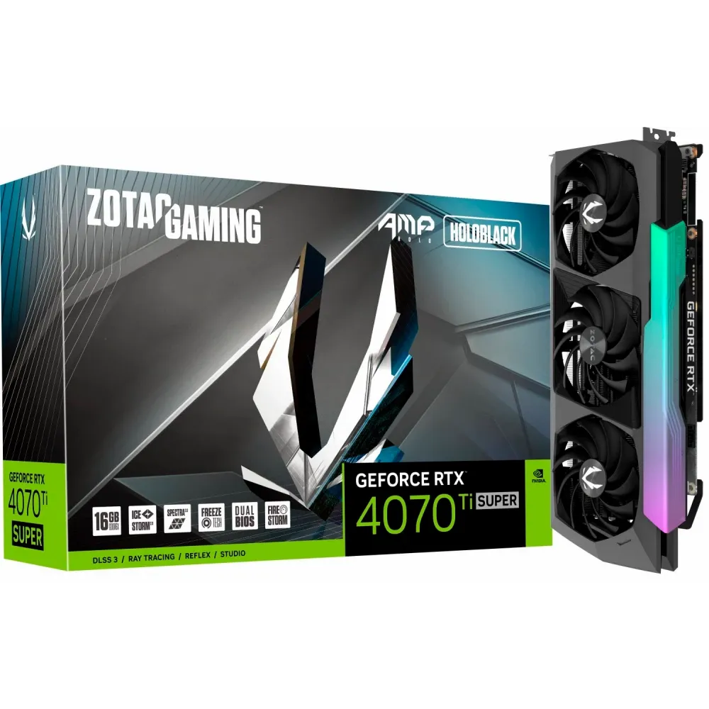 Видеокарта Zotac RTX4070Ti SUPER AMP HOLO